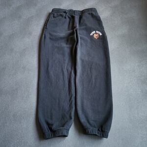 Teddy Fresh Bear Embroidered Black Jogger Sweatpants Small